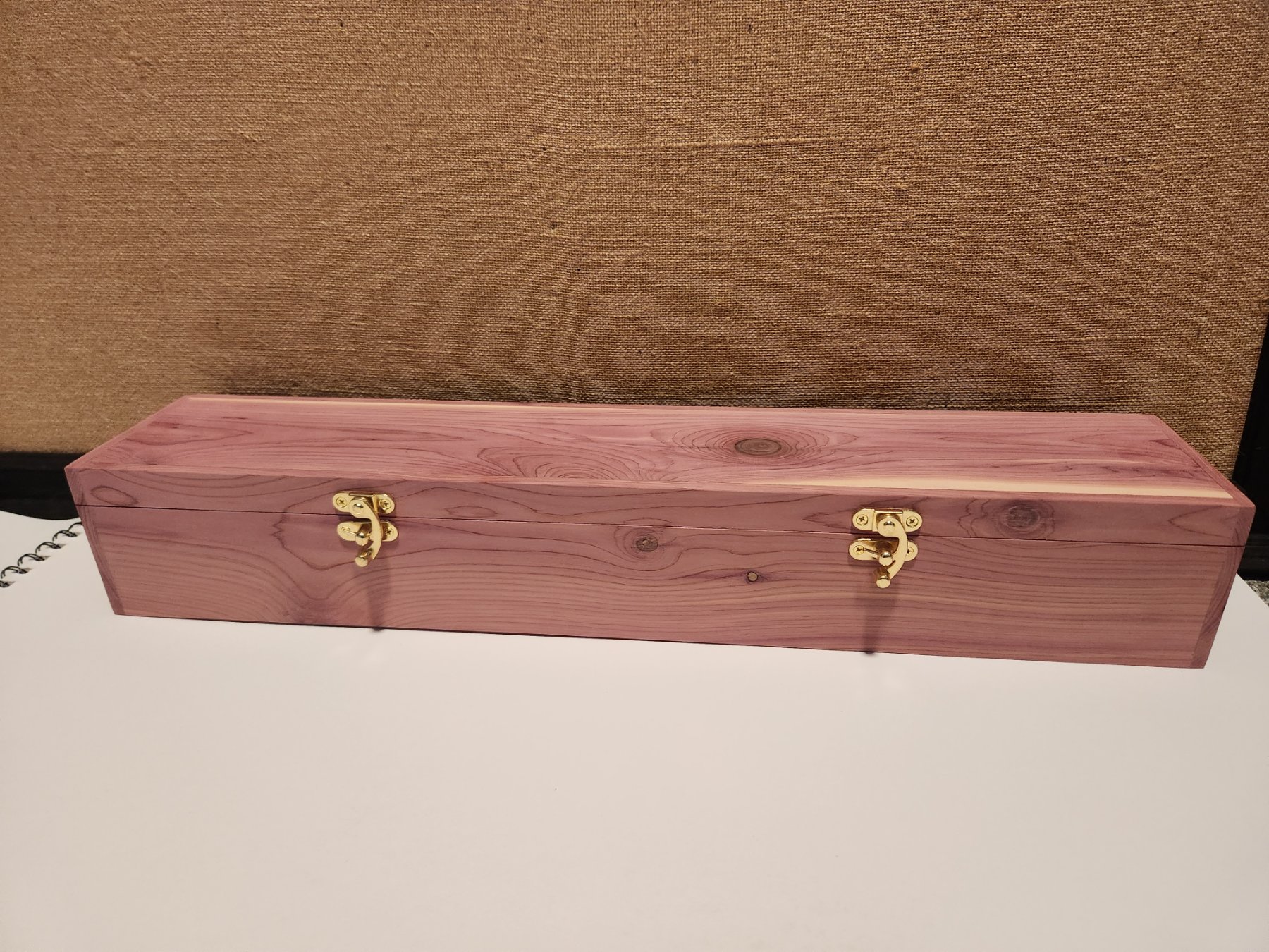 Handcrafted Red Cedar Feather Box, handmade by Shedeck Woodworks